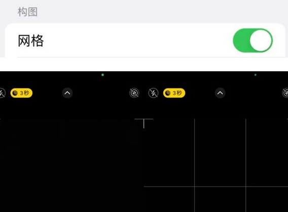 额济纳苹果手机维修网点分享iPhone如何开启九宫格构图功能